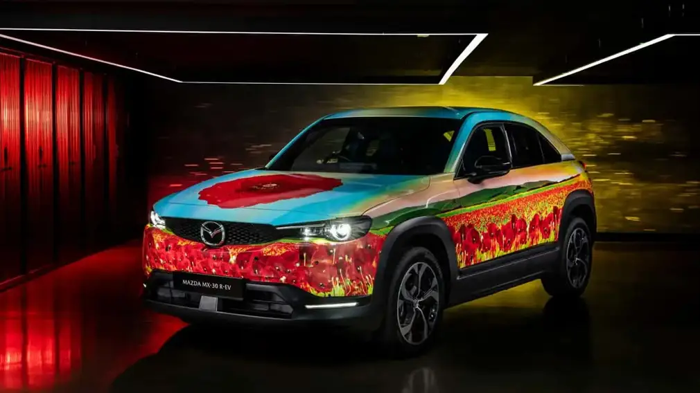 Poppy Art Car Mazda