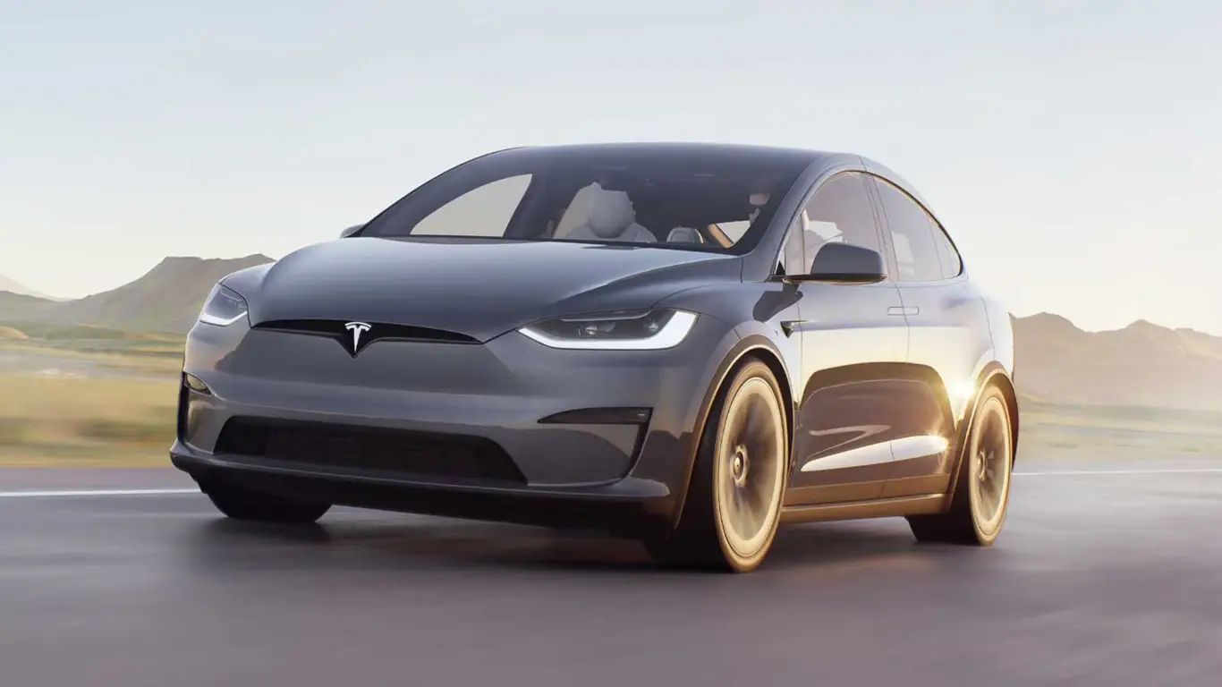 Машины Tesla model x зима