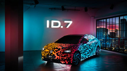 Volkswagen анонсировал дебют нового электрического седана ID.7 на выставке CES