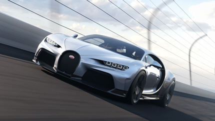 Гиперкар кар Bugatti Chiron Super Sport опередил космический корабль