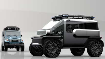 Toyota разработала детский луноход, похожий на оригинальный FJ40 Land Cruiser