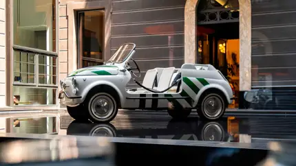 Garage Italia превратила пляжный кабриолет в арт-объект для Недели моды