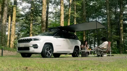 Jeep Commander получил туристическую версию: палатка Snow Peak добавляет всего 110 тыс. иен