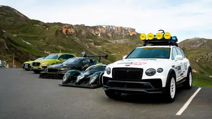 Брендовый праздник: в Австрии впервые собрали вместе три Bentley для Pikes Peak
