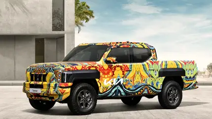 Компания KIA распространила изображение первого в своей истории пикапа