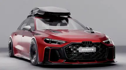 Audi RS5 Avant 2027 превратили в агрессивный супер-универсал