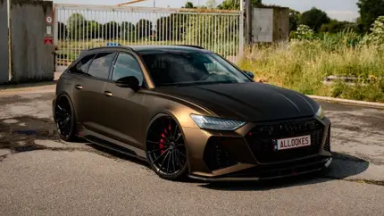 Мощный Audi RS6 Avant прижали к асфальту и сделали агрессивнее