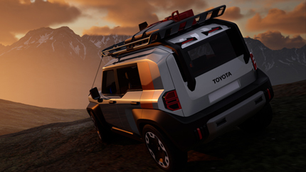 Компания Toyota показала на фото прототип электрического внедорожника Compact Cruiser EV